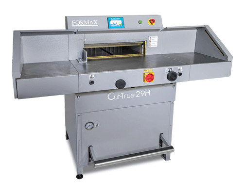 Formax Cut-True 29H Hydraulic Guillotine Cutter with side tables